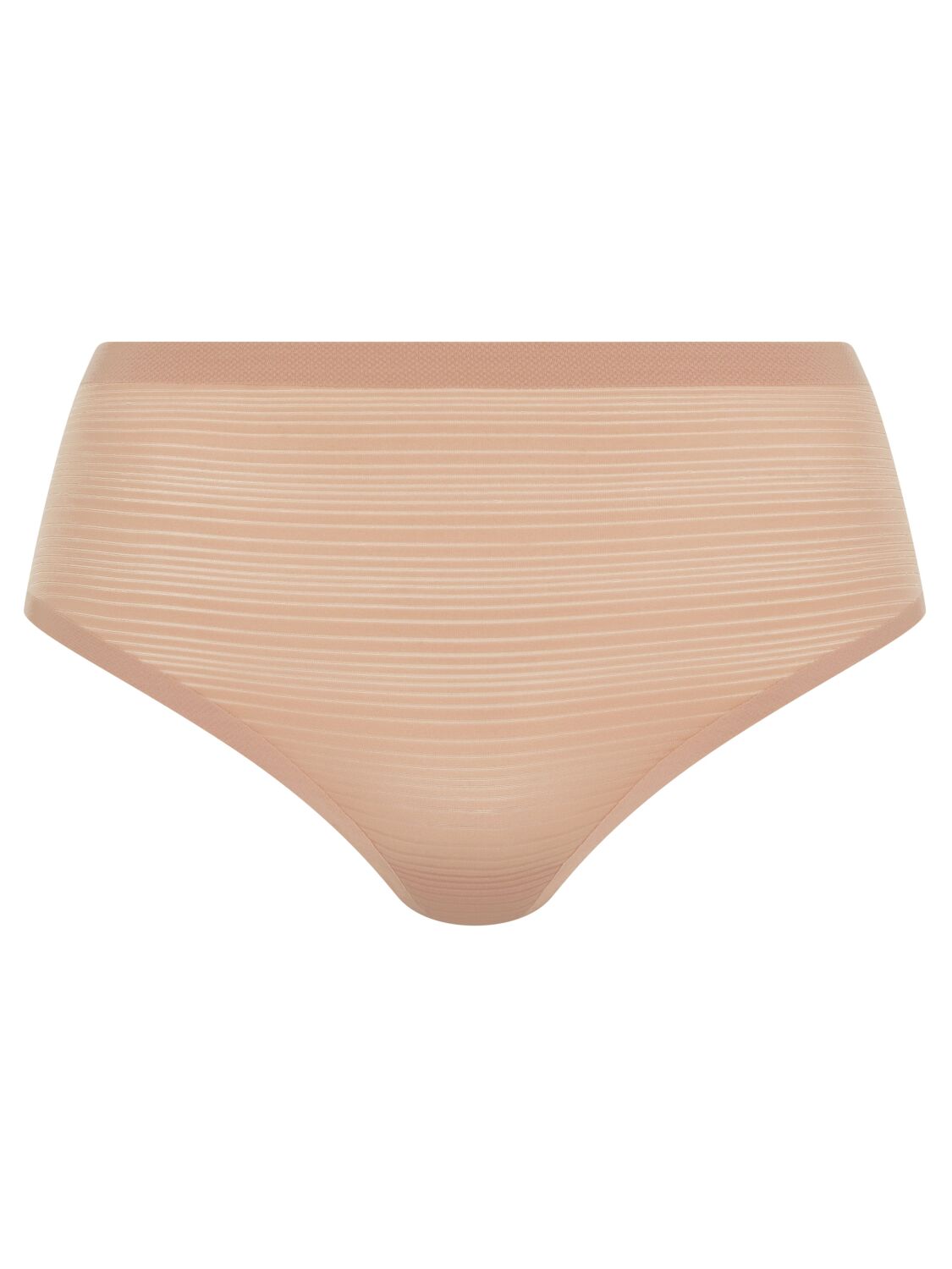 Chantelle High Waist Tanga ONE SIZE SoftStretch Stripes Farbe Clay Nude