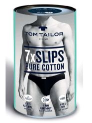  Tom Tailor 7er Pack Mini Slip Farbe Schwarz-Uni